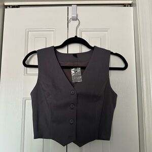 L’ABEYE Grey Button Vest & Trouser Set